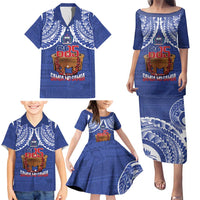 Toa Samoa Rugby Family Matching Puletasi and Hawaiian Shirt 685 Pride Tanoa Ula Fala LT14 - Polynesian Pride