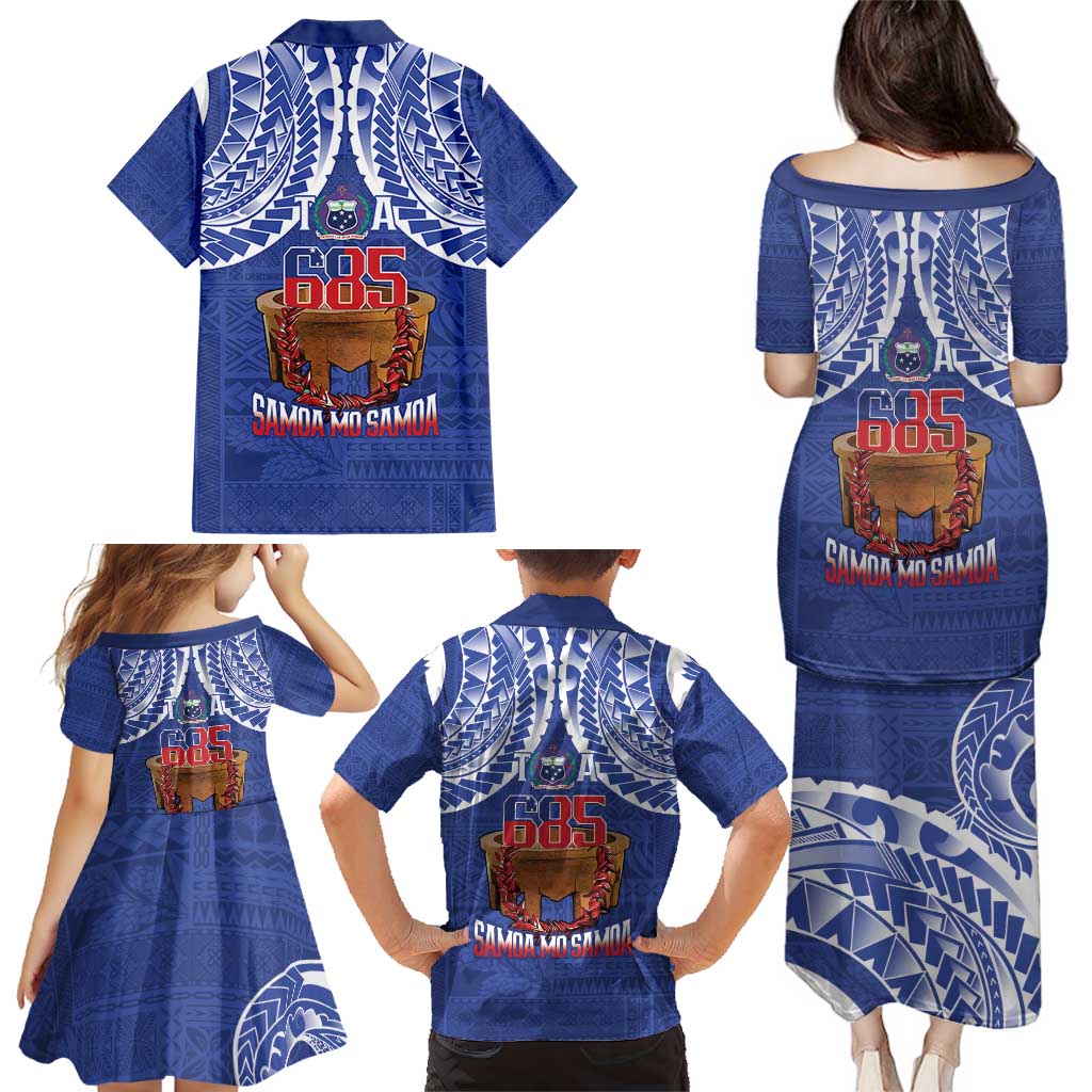 Toa Samoa Rugby Family Matching Puletasi and Hawaiian Shirt 685 Pride Tanoa Ula Fala LT14 - Polynesian Pride