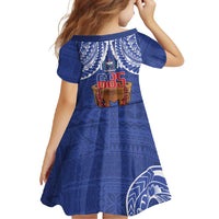 Toa Samoa Rugby Family Matching Short Sleeve Bodycon Dress and Hawaiian Shirt 685 Pride Tanoa Ula Fala LT14 - Polynesian Pride