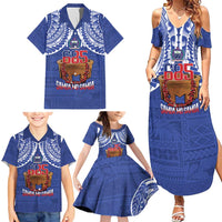 Toa Samoa Rugby Family Matching Summer Maxi Dress and Hawaiian Shirt 685 Pride Tanoa Ula Fala LT14 - Polynesian Pride