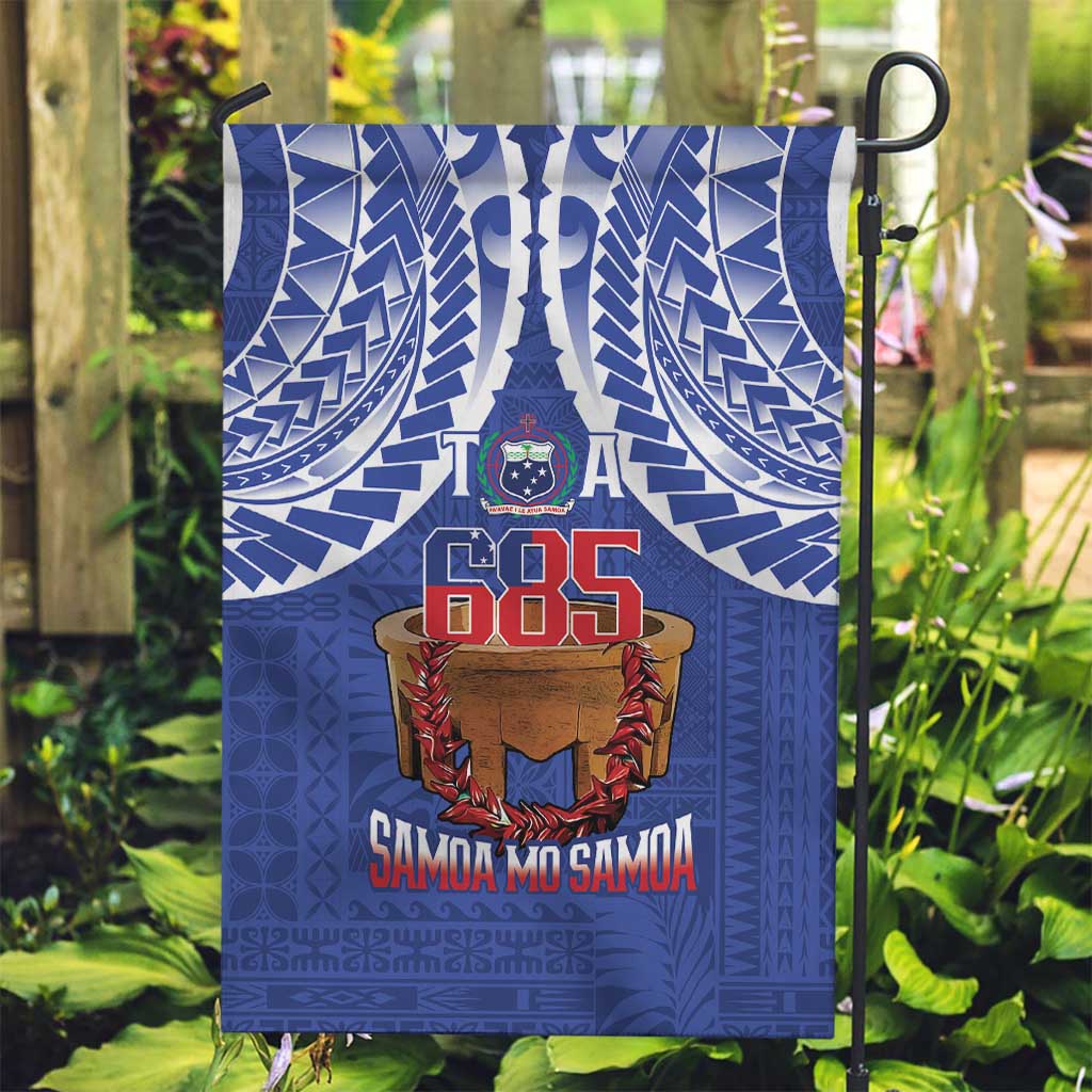Toa Samoa Rugby Garden Flag 685 Pride Tanoa Ula Fala LT14 Garden Flag Blue - Polynesian Pride