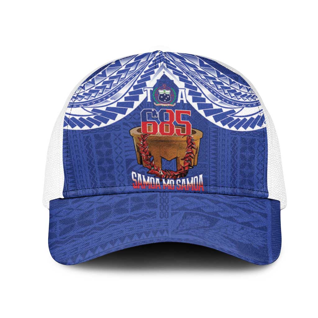 Toa Samoa Rugby Mesh Trucker Cap 685 Pride Tanoa Ula Fala - Polynesian Pride