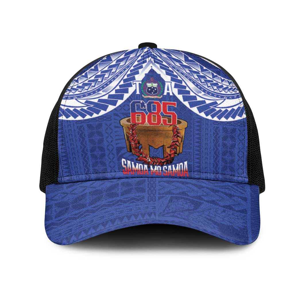 Toa Samoa Rugby Mesh Trucker Cap 685 Pride Tanoa Ula Fala - Polynesian Pride