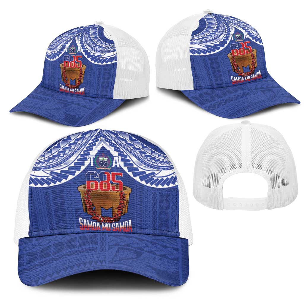 Toa Samoa Rugby Mesh Trucker Cap 685 Pride Tanoa Ula Fala - Polynesian Pride