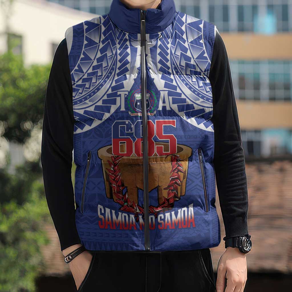 Toa Samoa Rugby Sleeveless Puffer Jacket 685 Pride Tanoa Ula Fala - Polynesian Pride