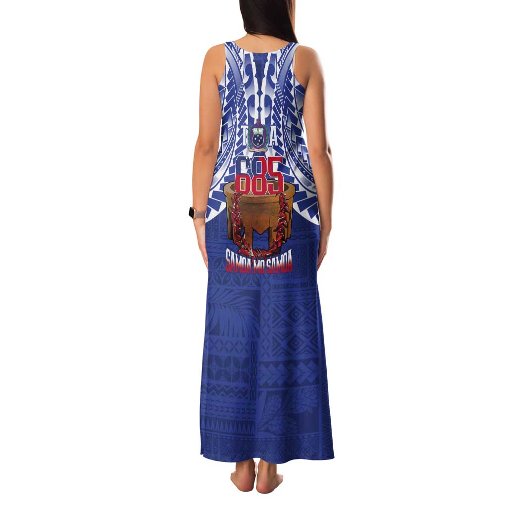 Toa Samoa Rugby Tank Maxi Dress 685 Pride Tanoa Ula Fala - Polynesian Pride