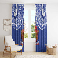 Toa Samoa Rugby Window Curtain 685 Pride Tanoa Ula Fala - Polynesian Pride