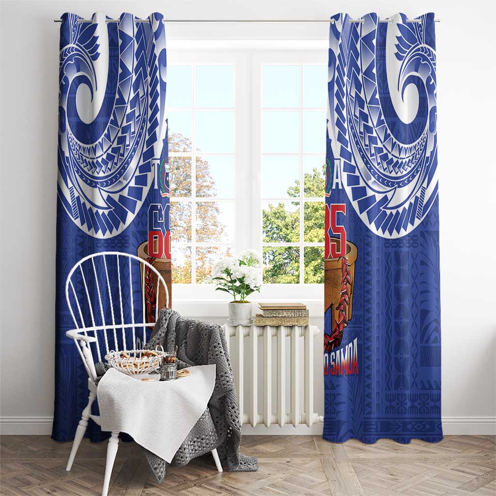 Toa Samoa Rugby Window Curtain 685 Pride Tanoa Ula Fala - Polynesian Pride