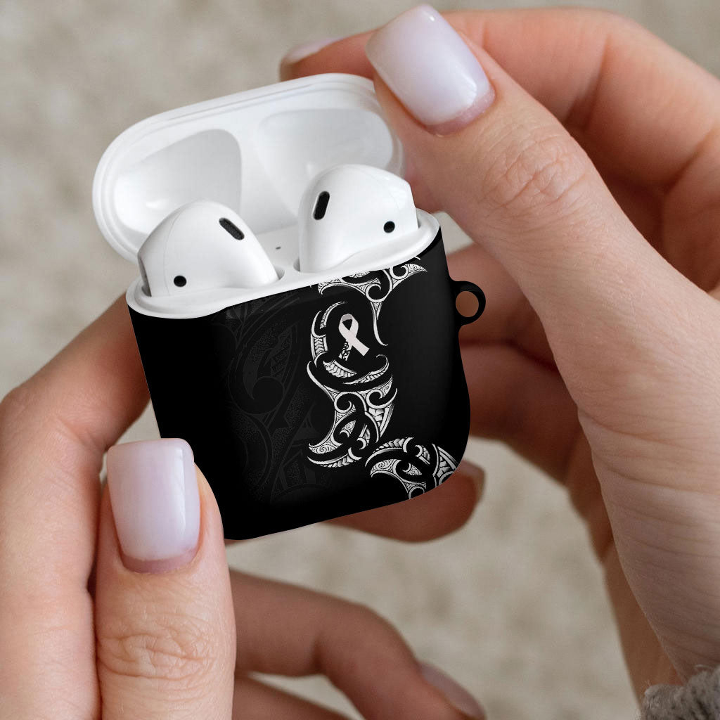White Ribbon Day New Zealand AirPods Case Aotearoa Maori Pattern LT14 - Polynesian Pride