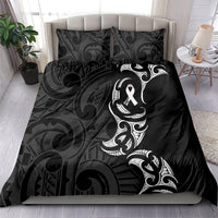 White Ribbon Day New Zealand Bedding Set Aotearoa Maori Pattern LT14 - Polynesian Pride