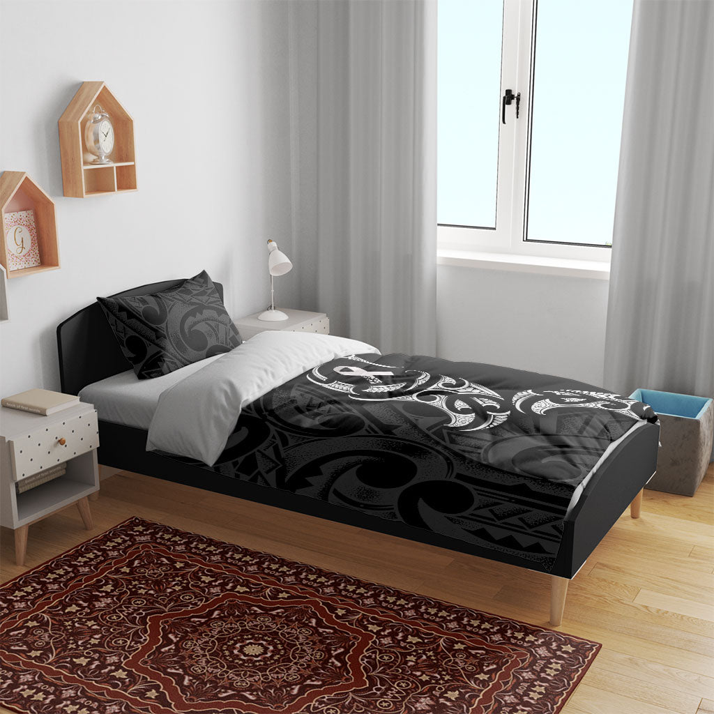 White Ribbon Day New Zealand Bedding Set Aotearoa Maori Pattern LT14 - Polynesian Pride