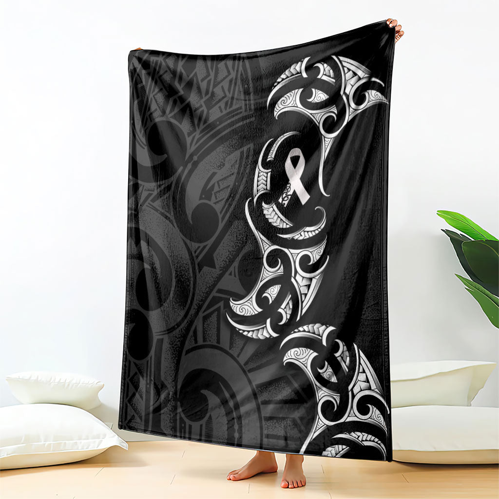 White Ribbon Day New Zealand Blanket Aotearoa Maori Pattern LT14 - Polynesian Pride