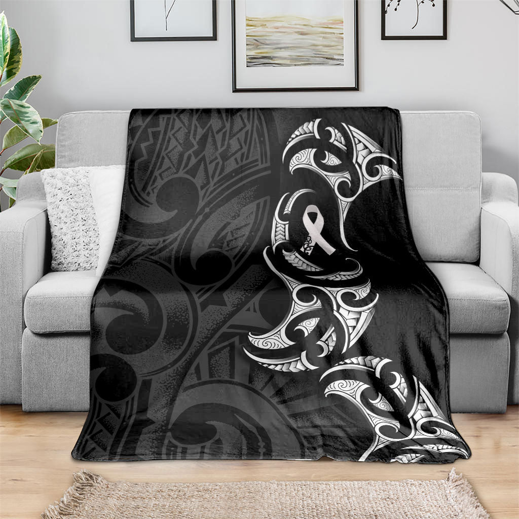 White Ribbon Day New Zealand Blanket Aotearoa Maori Pattern LT14 - Polynesian Pride