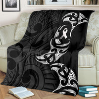 White Ribbon Day New Zealand Blanket Aotearoa Maori Pattern LT14 - Polynesian Pride