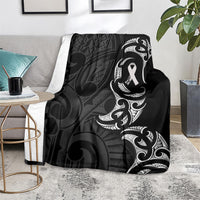 White Ribbon Day New Zealand Blanket Aotearoa Maori Pattern LT14 - Polynesian Pride