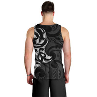 White Ribbon Day New Zealand Men Tank Top Aotearoa Maori Pattern LT14 - Polynesian Pride