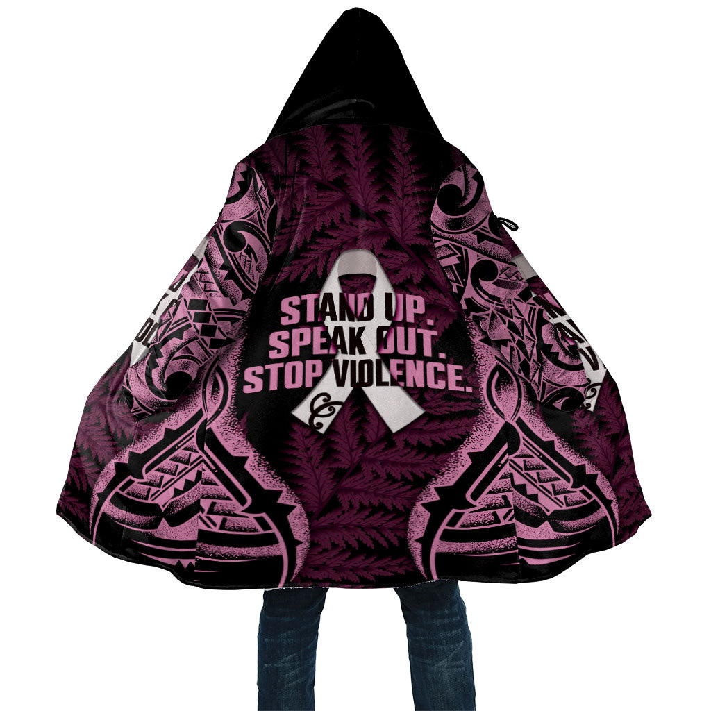 White Ribbon Day New Zealand Cloak Respect Women Maori Pattern Pink LT14 Unisex Pink - Polynesian Pride