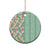 Menthol Green Aloha Hawaii Tiki Ceramic Ornament Tropical Plumeria - Seamless Style