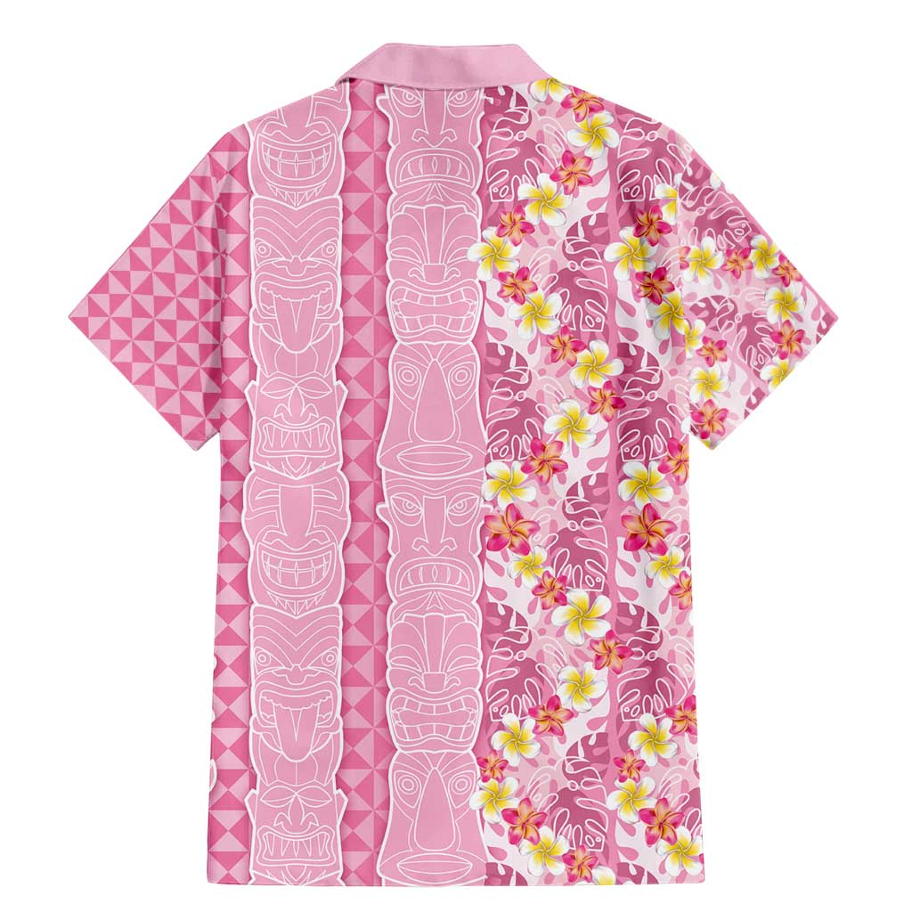 Pastel Magenta Aloha Hawaii Tiki Family Matching Mermaid Dress and Hawaiian Shirt Tropical Plumeria - Seamless Style LT14 - Polynesian Pride