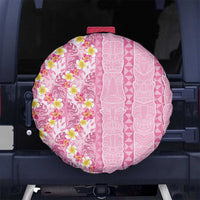 Pastel Magenta Aloha Hawaii Tiki Spare Tire Cover Tropical Plumeria - Seamless Style LT14 - Polynesian Pride