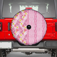 Pastel Magenta Aloha Hawaii Tiki Spare Tire Cover Tropical Plumeria - Seamless Style LT14 - Polynesian Pride