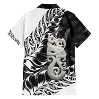 Aotearoa Manaia NZ Maori Silver Fern Family Matching Short Sleeve Bodycon Dress and Hawaiian Shirt LT14 - Polynesian Pride