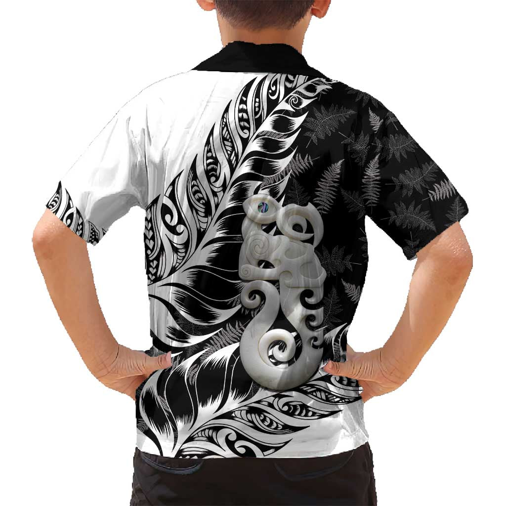 Aotearoa Manaia NZ Maori Silver Fern Family Matching Summer Maxi Dress and Hawaiian Shirt LT14 - Polynesian Pride