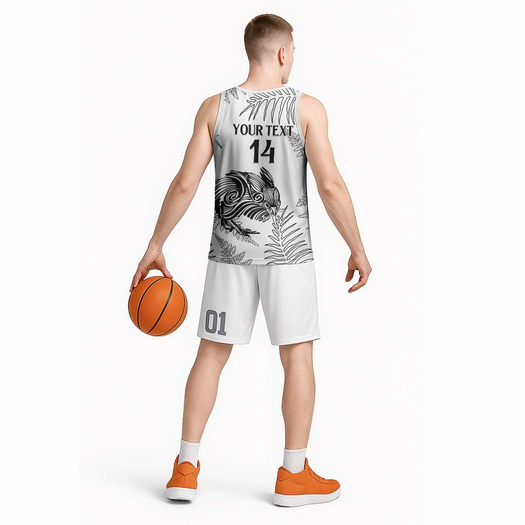 Custom New Zealand Kiwi Football Basketball Jersey Aotearoa Silver Fern LT14 - Polynesian Pride