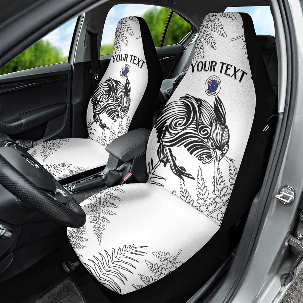Custom New Zealand Kiwi Football Car Seat Cover Aotearoa Silver Fern LT14 - Polynesian Pride