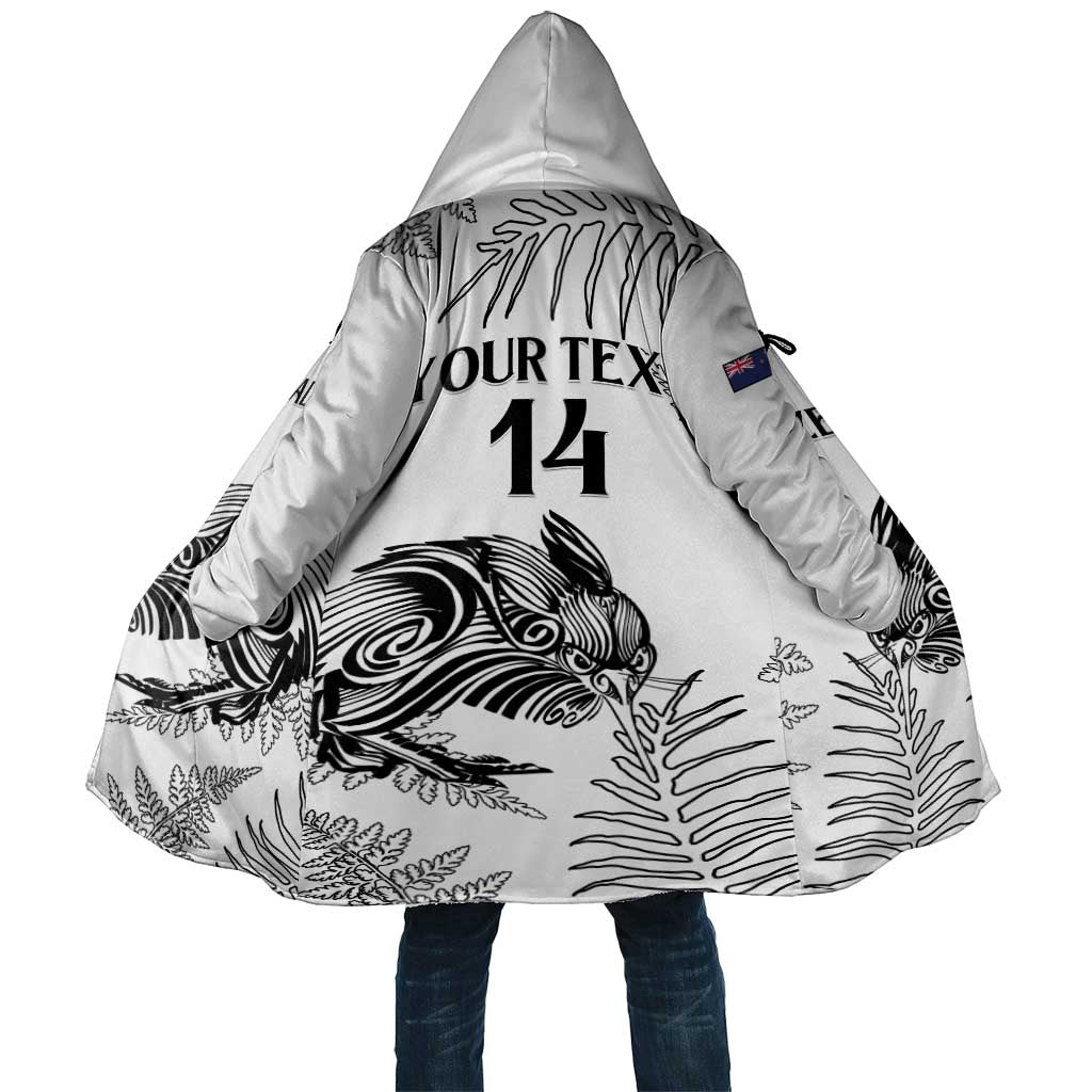 Custom New Zealand Kiwi Football Cloak Aotearoa Silver Fern - Polynesian Pride