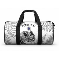 Custom New Zealand Kiwi Football Duffle Bag Aotearoa Silver Fern