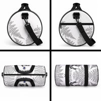 Custom New Zealand Kiwi Football Duffle Bag Aotearoa Silver Fern