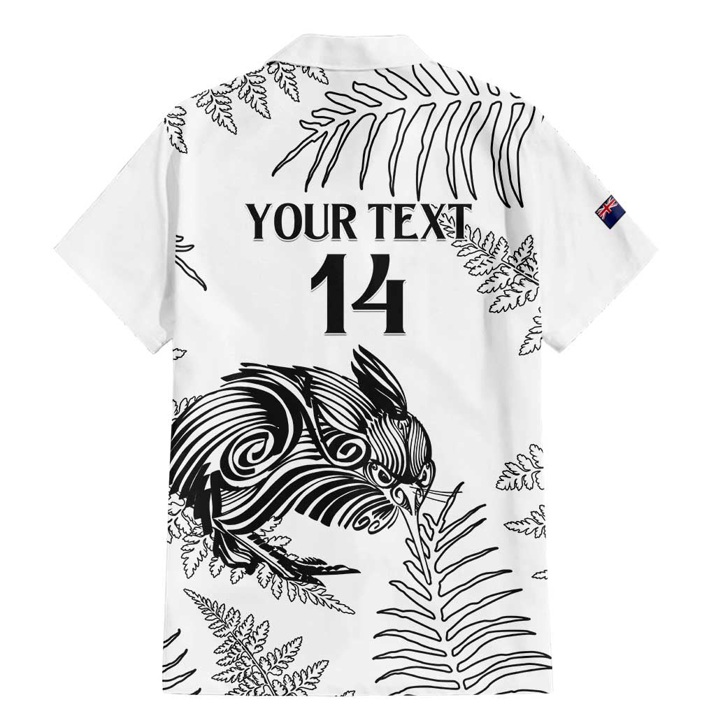 Custom New Zealand Kiwi Football Family Matching Mermaid Dress and Hawaiian Shirt Aotearoa Silver Fern LT14 - Polynesian Pride