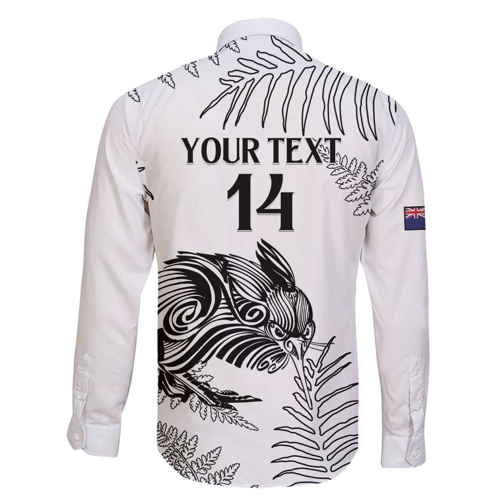 Custom New Zealand Kiwi Football Family Matching Off Shoulder Short Dress and Hawaiian Shirt Aotearoa Silver Fern LT14 - Polynesian Pride