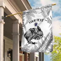 Custom New Zealand Kiwi Football Garden Flag Aotearoa Silver Fern LT14 House Flag White - Polynesian Pride