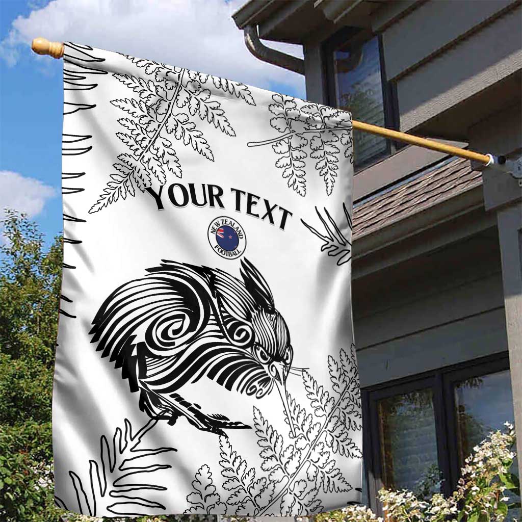 Custom New Zealand Kiwi Football Garden Flag Aotearoa Silver Fern LT14 - Polynesian Pride