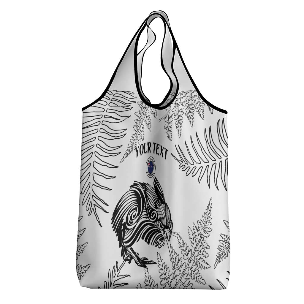 Custom New Zealand Kiwi Football Grocery Bag Aotearoa Silver Fern LT14 - Polynesian Pride