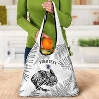Custom New Zealand Kiwi Football Grocery Bag Aotearoa Silver Fern LT14 - Polynesian Pride