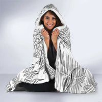 Custom New Zealand Kiwi Football Hooded Blanket Aotearoa Silver Fern LT14 - Polynesian Pride