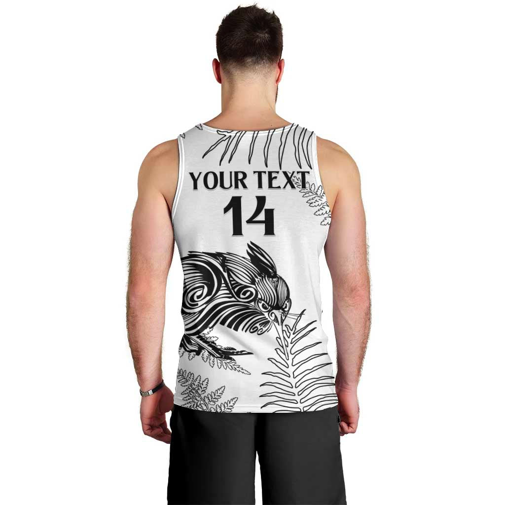 Custom New Zealand Kiwi Football Men Tank Top Aotearoa Silver Fern LT14 - Polynesian Pride