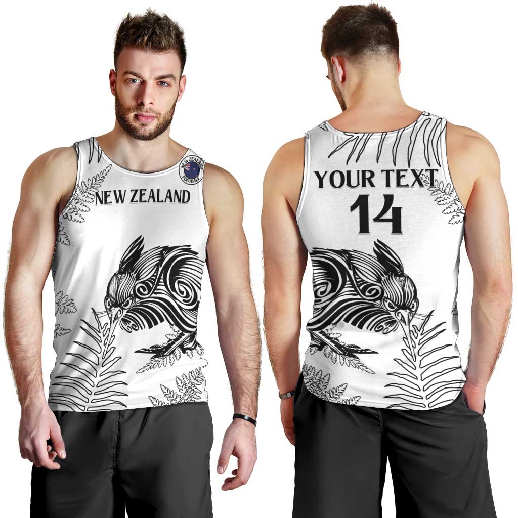 Custom New Zealand Kiwi Football Men Tank Top Aotearoa Silver Fern LT14 - Polynesian Pride