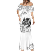 Custom New Zealand Kiwi Football Mermaid Dress Aotearoa Silver Fern LT14 - Polynesian Pride
