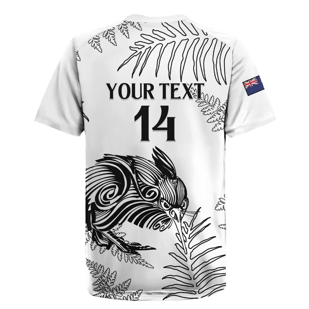 Custom New Zealand Kiwi Football Rugby Jersey Aotearoa Silver Fern LT14 - Polynesian Pride