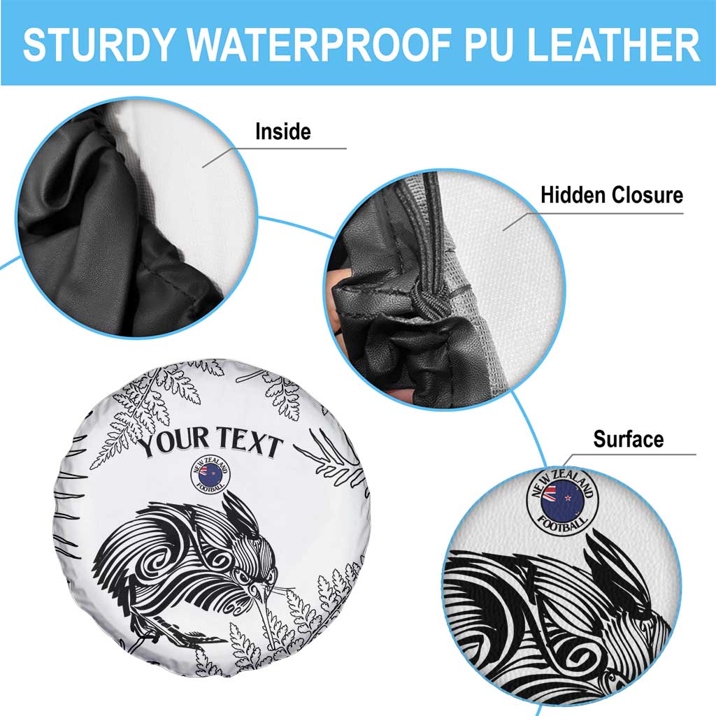Custom New Zealand Kiwi Football Spare Tire Cover Aotearoa Silver Fern LT14 - Polynesian Pride