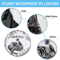 Custom New Zealand Kiwi Football Spare Tire Cover Aotearoa Silver Fern LT14 - Polynesian Pride