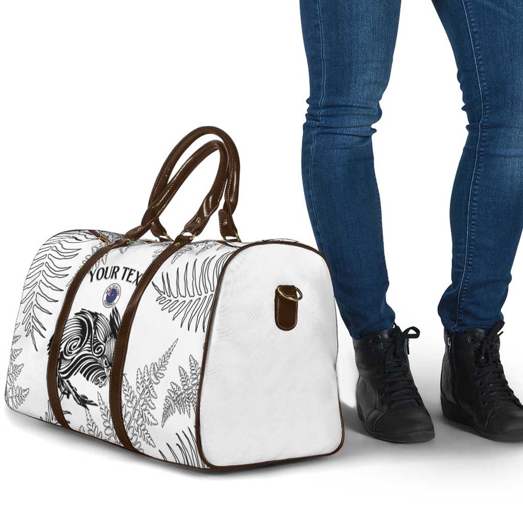 Custom New Zealand Kiwi Football Travel Bag Aotearoa Silver Fern LT14 - Polynesian Pride