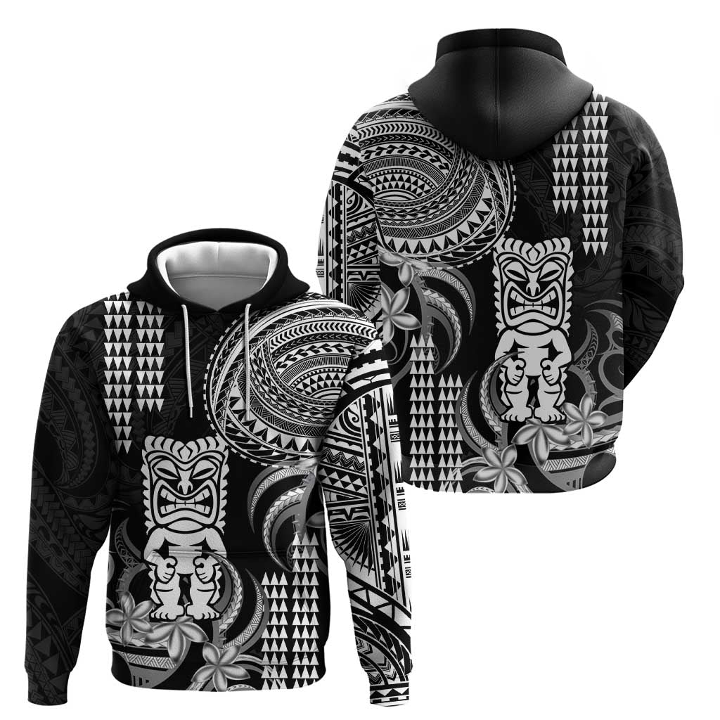 Hawaii Ku God Hoodie Kakau Mix Polynesian Tattoo
