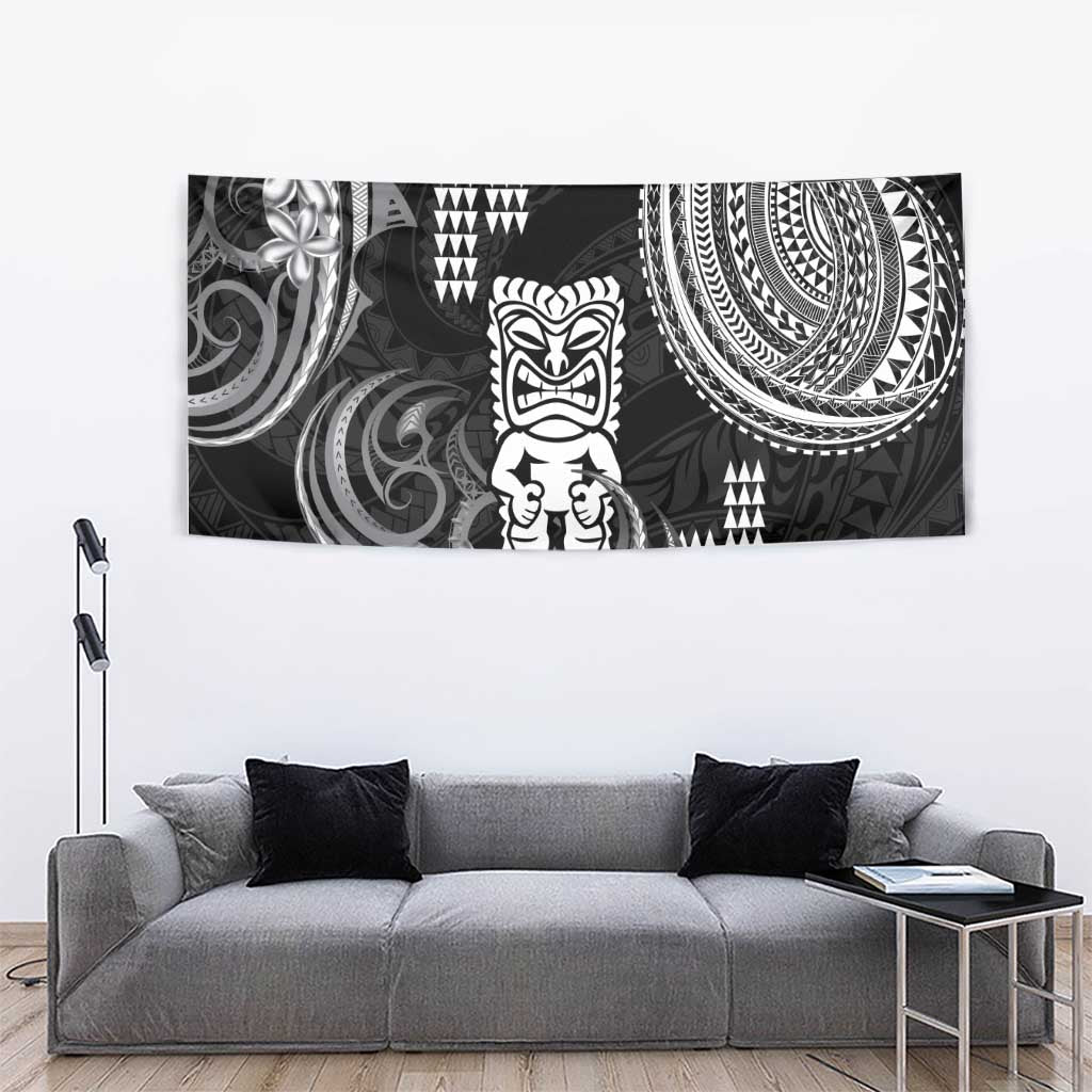 Hawaii Ku God Tapestry Kakau Mix Polynesian Tattoo LT14 - Polynesian Pride
