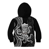 Black Hawaii Kanaloa God Kid Hoodie Hawaiian Octopus LT14 - Polynesian Pride