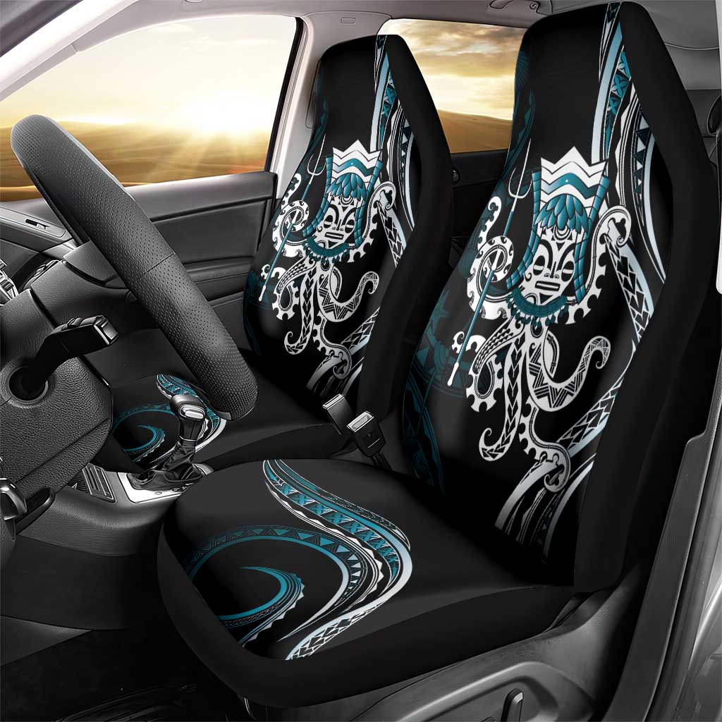 Turquoise Hawaii Kanaloa God Car Seat Cover Hawaiian Octopus